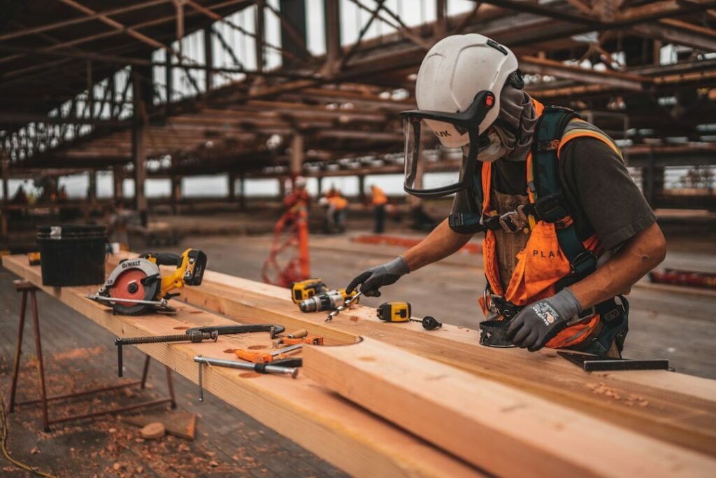 Construction tools and site equipment
