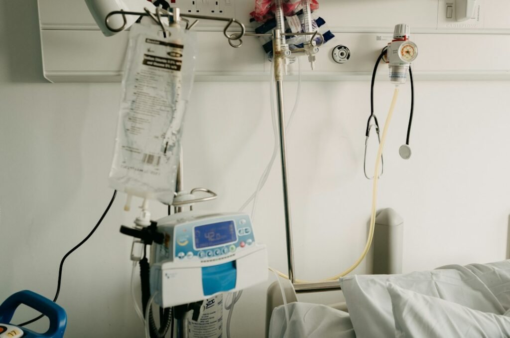 Medical equipment in a healthcare facility