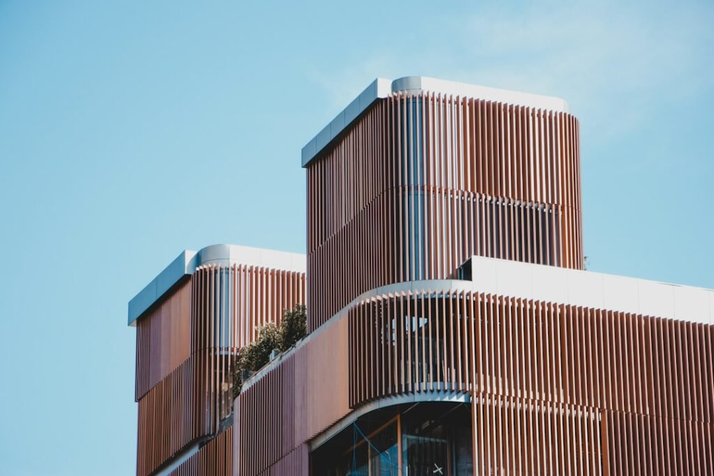Modern commercial building exterior