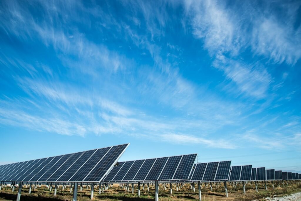 Solar panels for supply projects